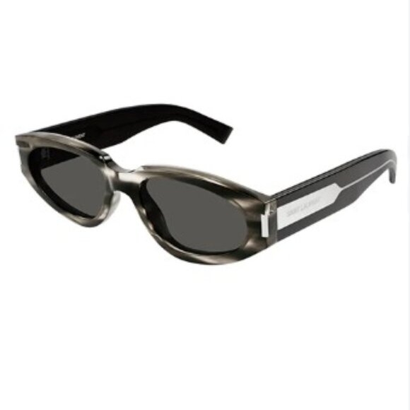 NEW SAINT LAURENT SL618 004 GREY WOMEN SUNGLASSES SAINT LAURENT SL 618 - Picture 3 of 4